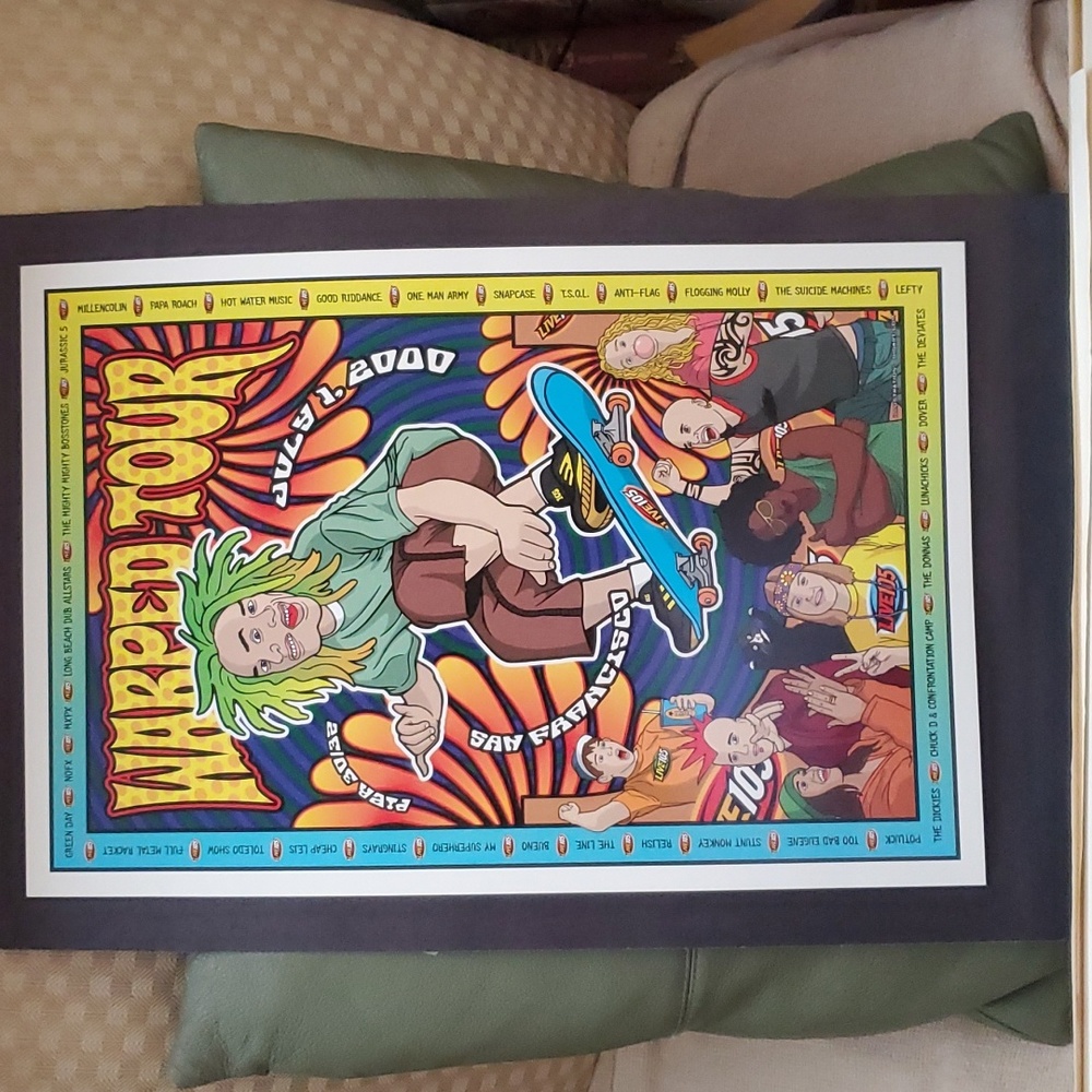 Vans Warped Tour 2000 Event Poster